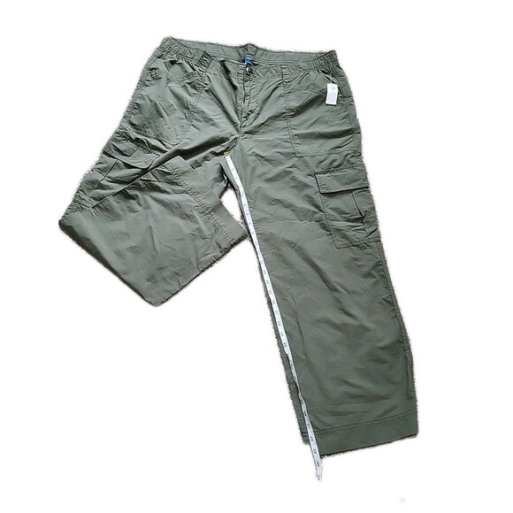Old Navy Alpine Tundra Green Full Lngth Wide Leg Cargo Pants Women’s Size XL NWT - Picture 7 of 16